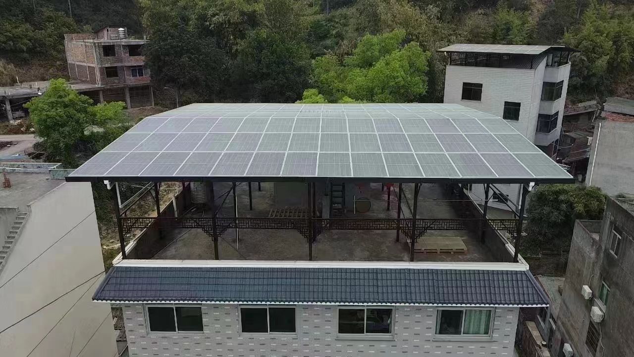 烟台15kw+10kwh自建别墅家庭光伏储能系统